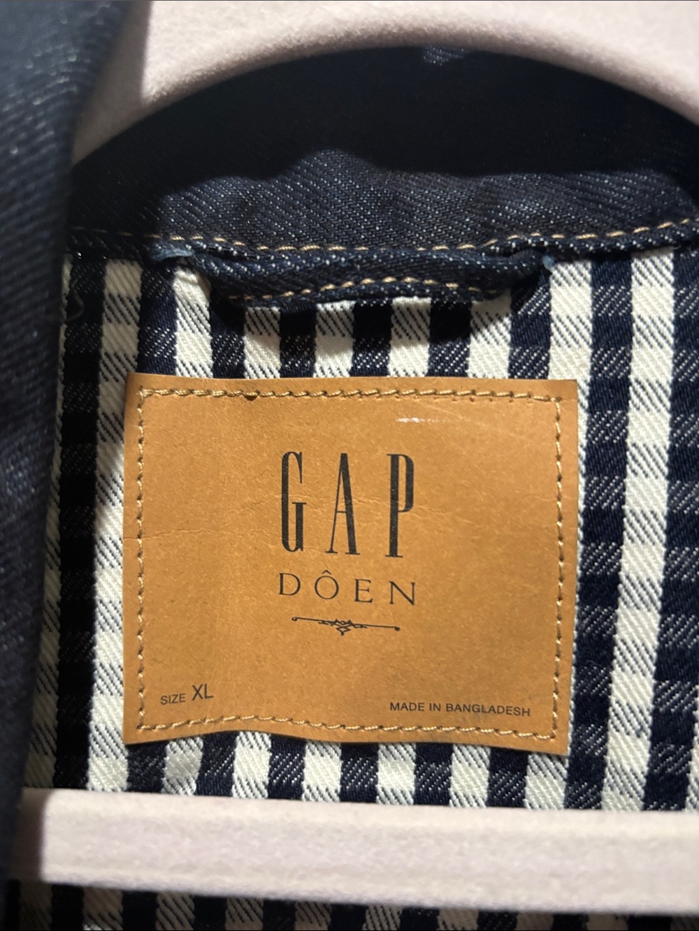 GAP x DOEN gingham denim jacket limited edition - Picture 2 of 5
